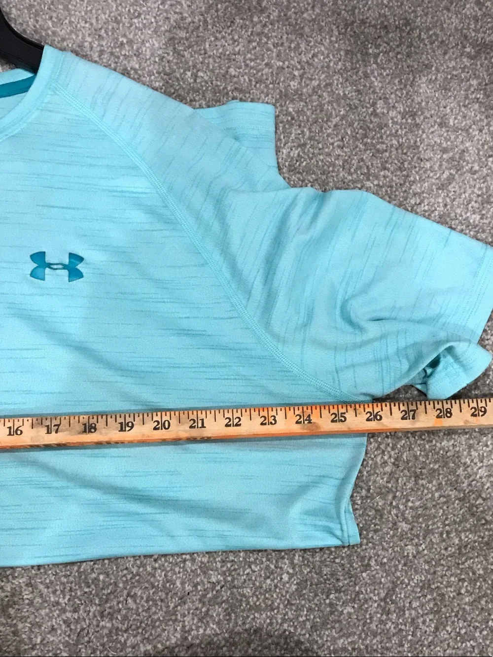 Under Armour Light Aqua Athletic Short Sleeve Heat Gear Tee XXL
